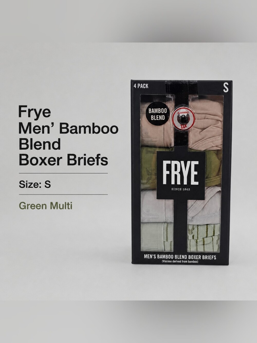 Frye Bamboo Blend Boxer Briefs 4 pack Men's